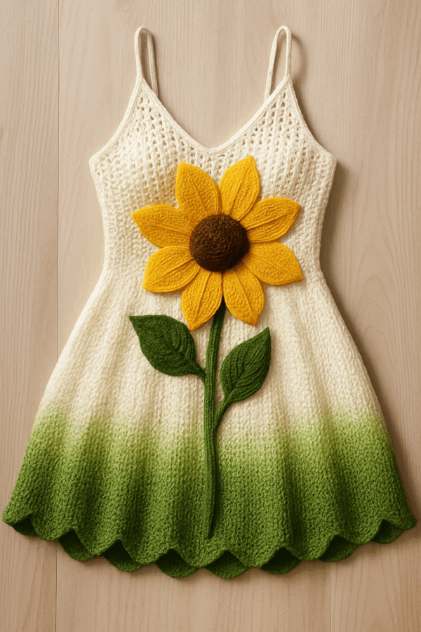 The SunKissed Bloom Dress - Crochet Pattern